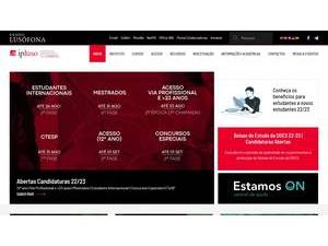 Instituto Politécnico da Lusofonia's Website Screenshot