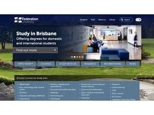 Federation University Australia's Website Screenshot