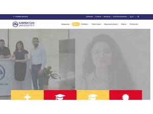 Azərbaycan Universiteti's Website Screenshot