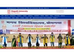 मगध विश्वविद्यालय's Website Screenshot