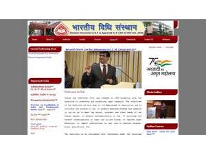 भारतीय विधि संस्थान's Website Screenshot