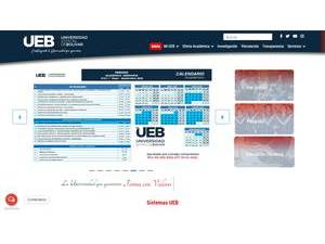 Universidad Estatal de Bolívar's Website Screenshot