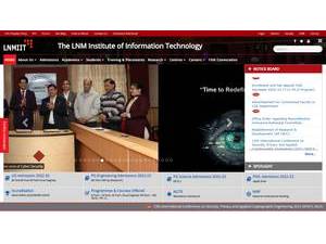 The LNM Institute of Information Technology's Website Screenshot