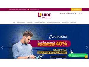 Universidad Internacional del Ecuador's Website Screenshot
