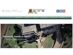 Université Kongo's Website Screenshot