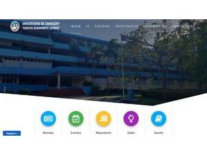 Ignacio Agramonte Loynaz University of Camagüey's Website Screenshot