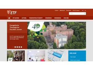 Evangelical Theological Faculty, Leuven's Website Screenshot