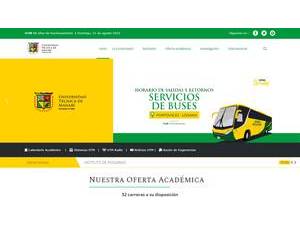Technical University of Manabí's Website Screenshot