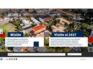 University of Cuenca's Website Screenshot