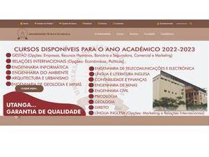 Technical University of Angola's Website Screenshot
