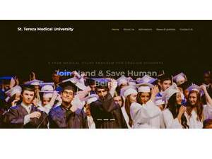 St. Theresa Medical University of Yerevan's Website Screenshot