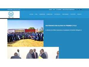École Nationale d'Administration, Tchad's Website Screenshot