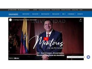 Autonomous Regional University of the Andes's Website Screenshot