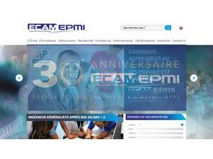 ECAM-EPMI Graduate School of Engineering's Website Screenshot