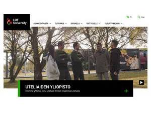 Lappeenranta University of Technology's Website Screenshot