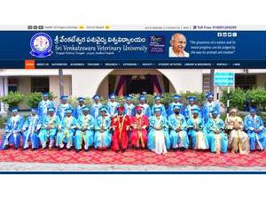 Sri Venkateswara Veterinary University's Website Screenshot