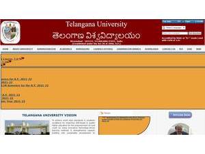 తెలంగాణ విశ్వవిద్యాలయం's Website Screenshot