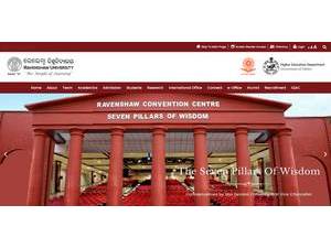 Ravenshaw University's Website Screenshot
