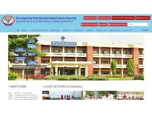 Guru Angad Dev Veterinary and Animal Sciences University's Website Screenshot