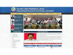 उत्तरांचल संस्कृत विश्वविद्यालय's Website Screenshot