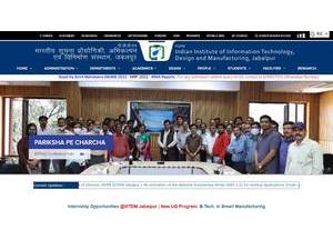 PDPM - भारतीय सूचना प्रौद्योगिकी डिज़ाइन एवं विनिर्माण संस्थान's Website Screenshot
