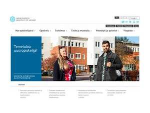 University of Lapland's Website Screenshot