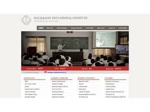Dayalbagh Educational Institute's Website Screenshot