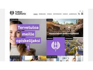 University of Turku's Website Screenshot