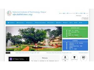 राष्ट्रीय प्रौद्योगिकी संस्थान, रायपुर's Website Screenshot