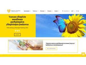 University of Vaasa's Website Screenshot