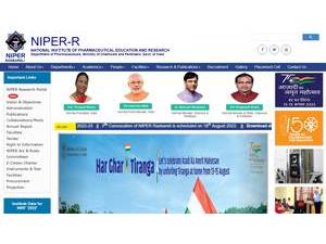 National Institute of Pharmaceutical Education and Research, Raebareli's Website Screenshot