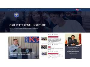 Osh State Law Institute's Website Screenshot