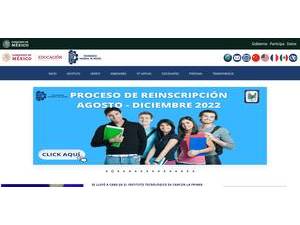 Technological Institute of Cancún's Website Screenshot