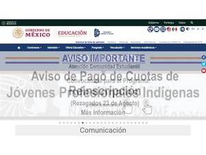 Technological Institute of Chetumal's Website Screenshot