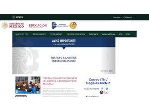 Technological Institute of Nogales's Website Screenshot
