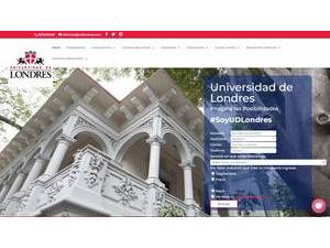 University of Londres's Website Screenshot