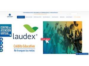 Universidad del Desarrollo Empresarial y Pedagógico's Website Screenshot