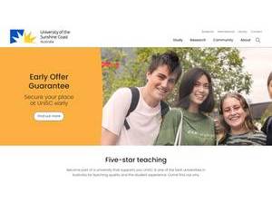 University of the Sunshine Coast's Website Screenshot