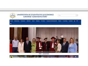 Universitatea de Studii Politice si Economice Europene's Website Screenshot