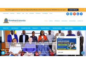 Kyambogo University's Website Screenshot