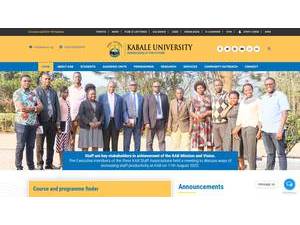 Kabale University's Website Screenshot