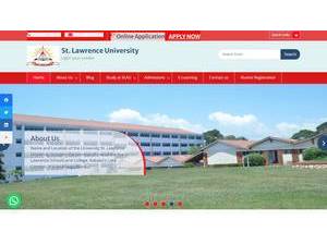 St Lawrence University's Website Screenshot