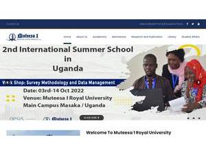 Muteesa I Royal University's Website Screenshot