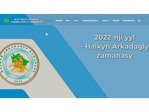 Magtymguly adyndaky Türkmen döwlet uniwersiteti's Website Screenshot