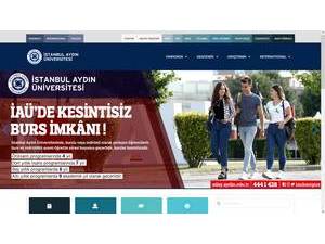 Istanbul Aydin Üniversitesi's Website Screenshot