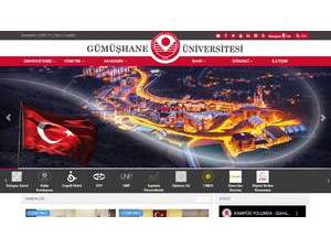Gümüshane University's Website Screenshot