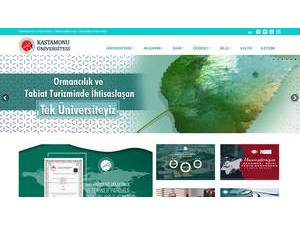 Kastamonu University's Website Screenshot