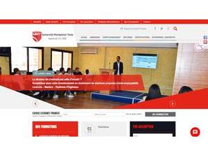 Université Montplaisir Tunis's Website Screenshot