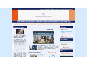 الجامعة الخاصة لتكنولوجيات المعلوماتية والتصرف في المؤسسات's Website Screenshot