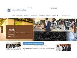 Alioune Diop University of Bambey's Website Screenshot